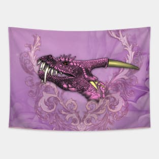 Dragon head in soft colors Tapestry