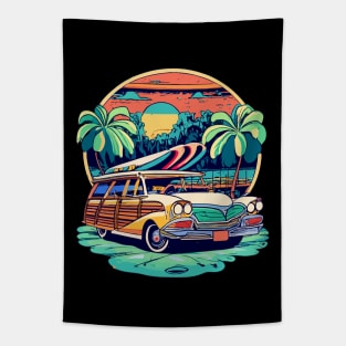 Surf Hawaii Vintage Tapestry