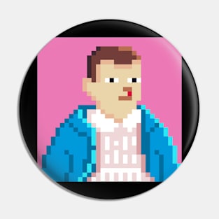 Eleven Stranger Things Pixel 8bit Pin