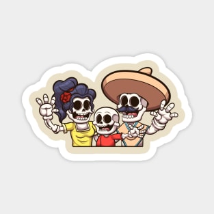 Mexican Skeleton Family Magnet