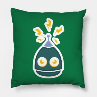 Robot Mascot Sticker vector logo design. Futurist technology vector design. Cartoon sticker vector illustration. Pillow