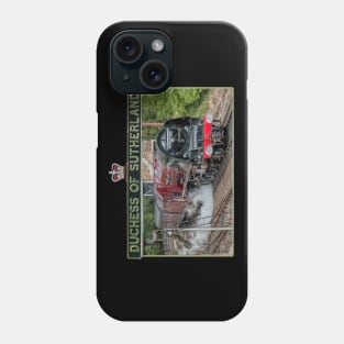 LMS Duchess Of Sutherland and Nameplate Phone Case