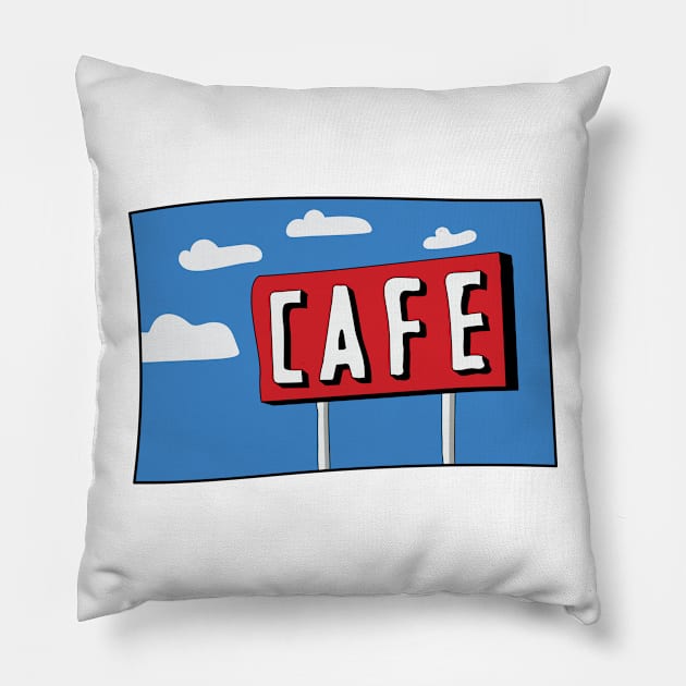 cafe Pillow by abstractsmile