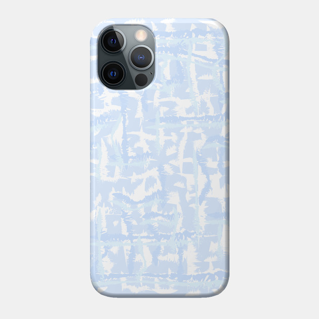 Tie-die, blue light-blue, Tiedie, Tyedye, Tyedye, Tiedye, abstract, line, minimal, stripes. - Tie Dye - Phone Case