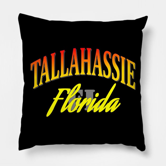 City Pride: Tallahassee, Florida Pillow by Naves