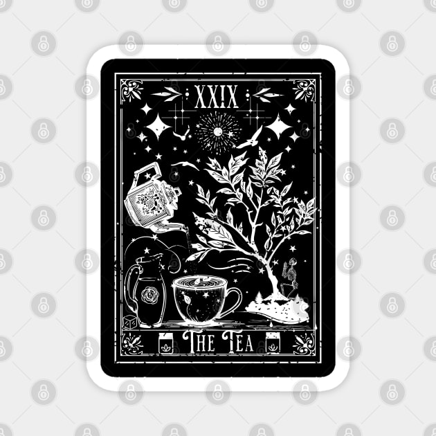 The Tea Tarot Card Magnet by H. R. Sinclair