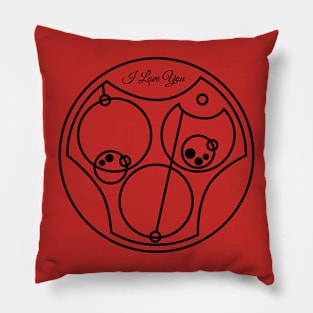 I love you - Circular Gallifreyan Pillow