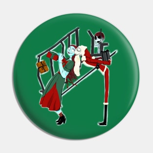 I Saw Mommy Kissing Santa Jack Pin