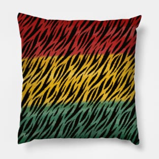 Animal Skin with African Color Style Pillow