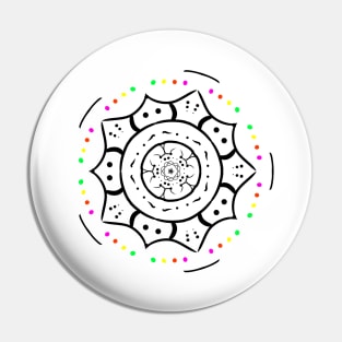 Pointy Mandala Pin