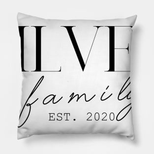 Silver Family EST. 2020, Surname, Silver Pillow