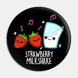 Strawberry Milk Shake Cute Food Pun Pin