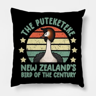 The Puteketeke Bird New Zealand's Bird of the Century Pillow