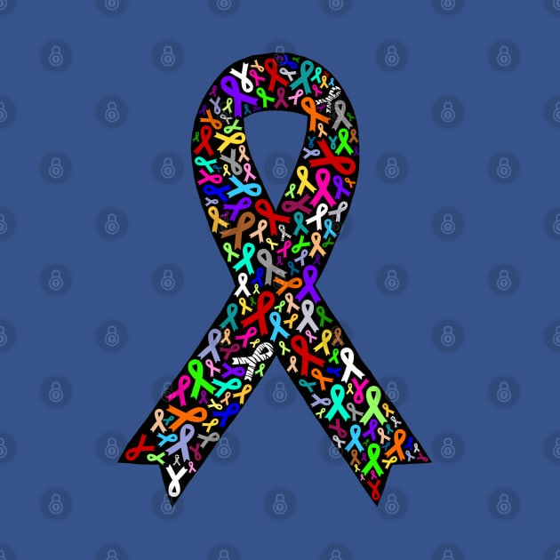 Awareness ribbon filled with awareness ribbons by CaitlynConnor