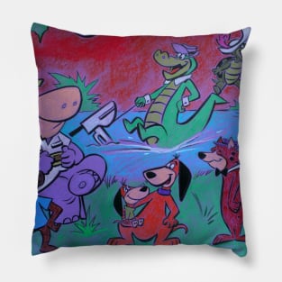 Saturday Morning Cartoons Pillow