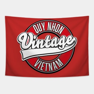 Quy Nhon vietnam retro logo Tapestry