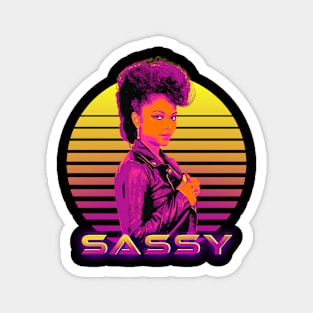 Sassy 80s Retrowave Magnet