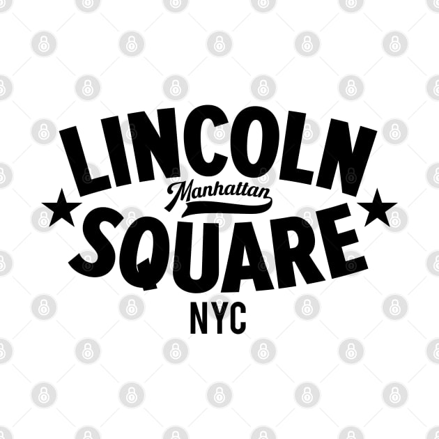 Lincoln Square NYC Logo - Stylish Minimal Apparel for Manhattan Vibe by Boogosh