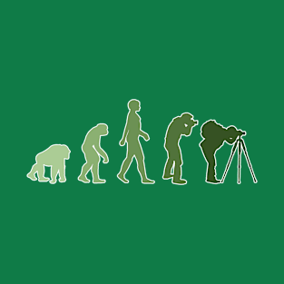 Green Photographer Evolution T-Shirt