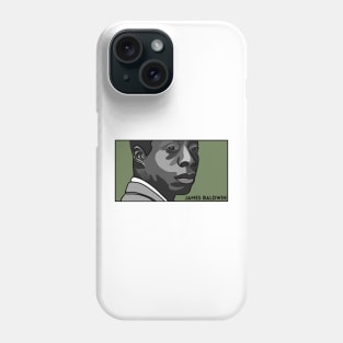 Portrait of James Baldwin Phone Case