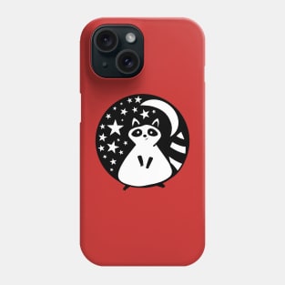 Raccoon Trash Panda at Night Phone Case