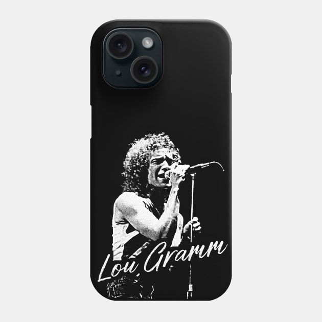 Lou Gramm // Retro Fan Art Design Phone Case by DankFutura