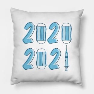 2020 MASKS - 2021 VACCINE Pillow