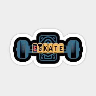 e-skate blue Magnet