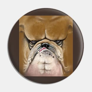 Bulldog Muscles Pin