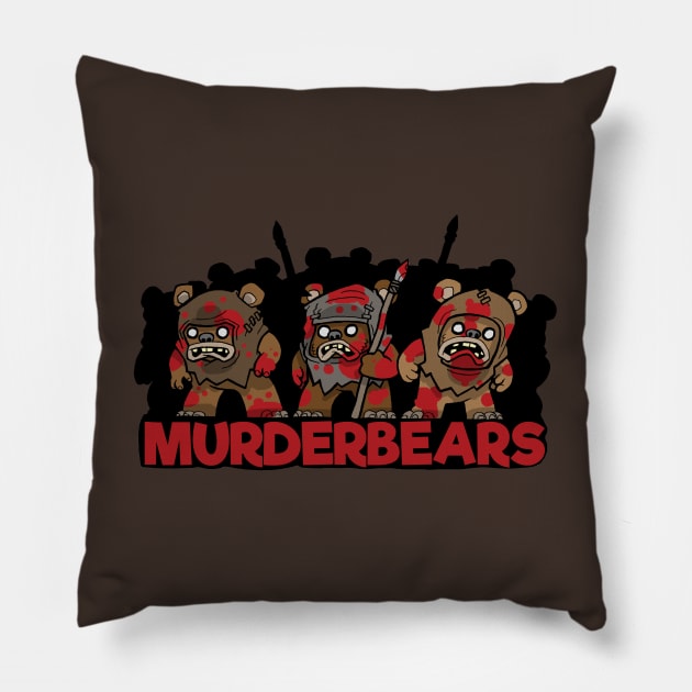 MURDERBEARS Pillow by JoelCarroll