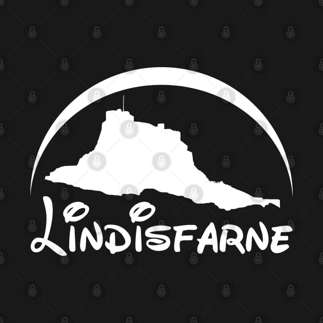 Lindisfarne Castle (White Logo) by Ragetroll