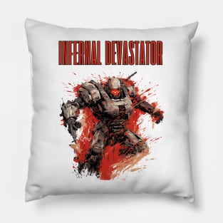 Combat Robots Ruthless Infernal Devastator Pillow