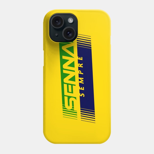 Senna Sempre Yellow Design. Phone Case by Hotshots