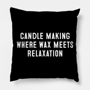 Candle Making Where Wax Meets Relaxation Pillow