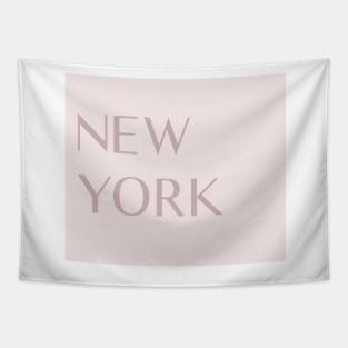 New York blush pink Tapestry