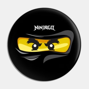 Ninjago Eyes BLACK Ninja Cole FanArt FanMade T-Shirt Pin