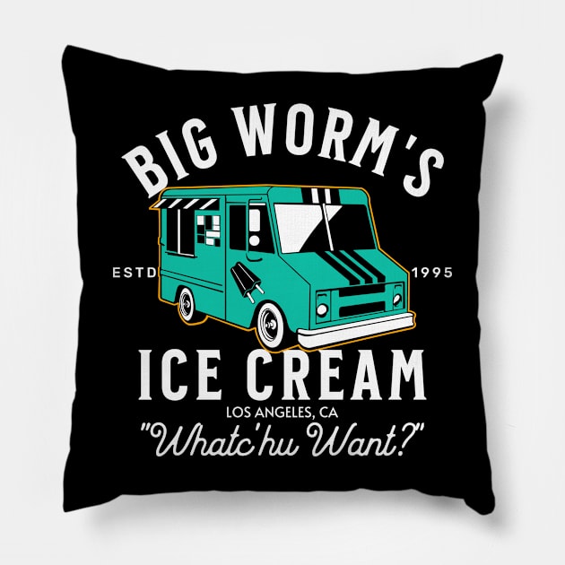 "Whatchu Want?" Big Worm's Ice Cream Pillow by RUMORE