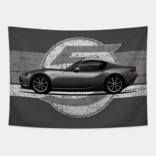 The iconic Japanese roadster sports car RF with background 5 Tapestry