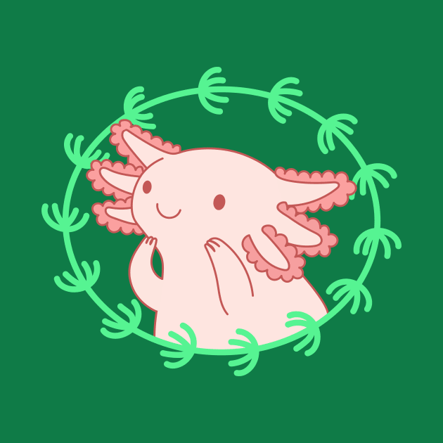 Axolotl Pink - Pocket by natelledrawsstuff