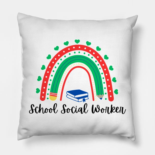 School Social Worker Pillow by Adisa_store