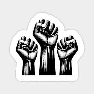 Black History Fists Magnet