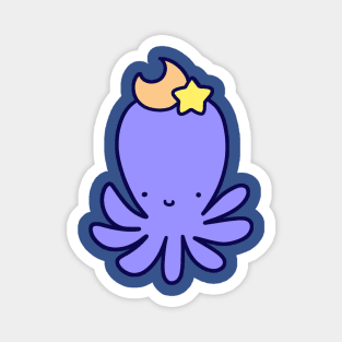 Moon Star Octopus Magnet