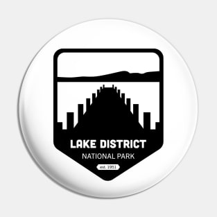 Lake District National Park Logo Badge Design Pin