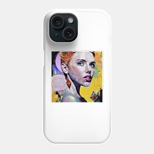 Face of  Scarlett  Johansson Phone Case