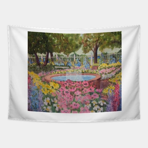 Prescott Park Summer Tapestry by ROSEANN MESERVE 