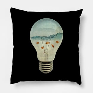 Goldfish in a lightbulb Pillow