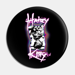 Hairy (Lucky) Kitty Design Pin