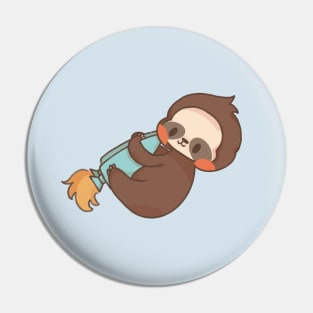 Sloth With Jetpacks Pin