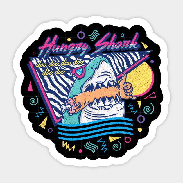 Hungry Shark - Shark - Sticker