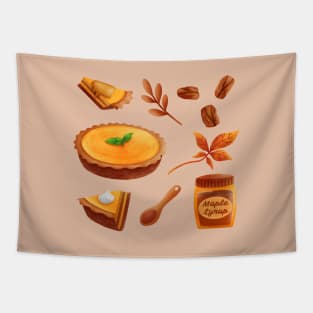 Autumn Pumpkin Pie Tapestry